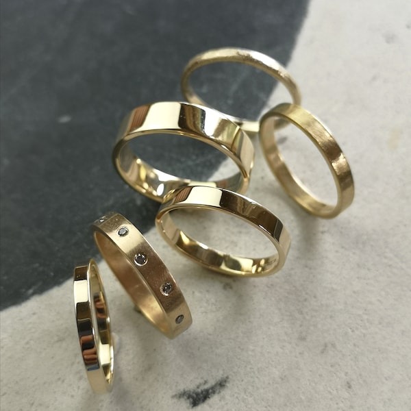 Your own gold wedding ring, made using gold you provide