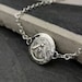 Greek bee and stag silver coin bracelet 