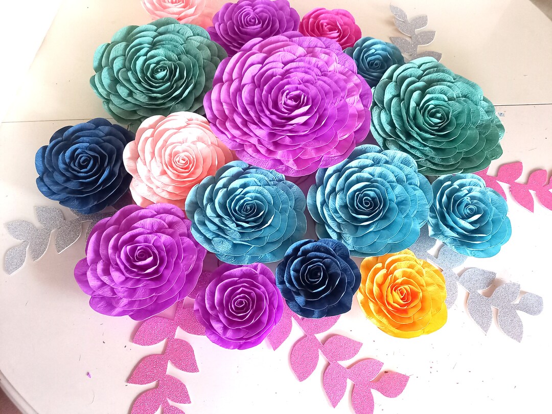 Encanto Decor Large Paper Flowers, Fiesta Mexico Flower, Day of Dead