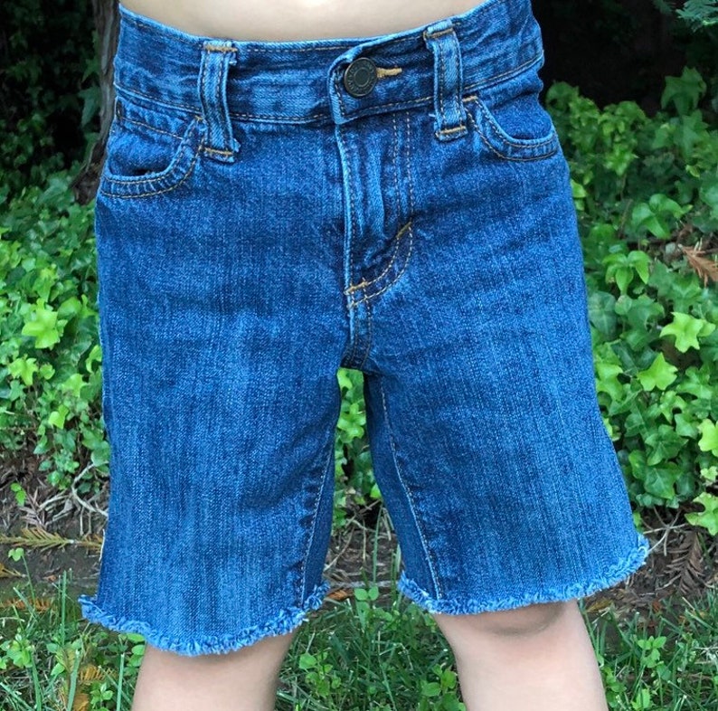 Baby toddler freyed bottom denim shorts