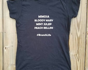 Brunch Life T-Shirt, Brunch Life Tee, Unisex Cotton Tee, Unisex Gift, Brunch Shirt