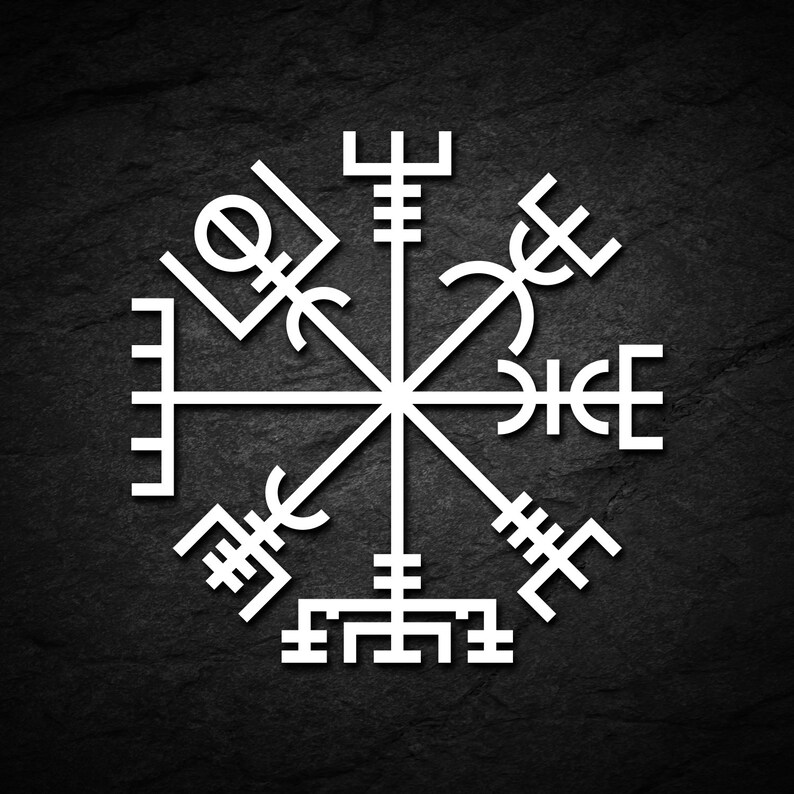 Vegvisir / Viking Compass Decal Sticker Ancient Norse Symbol Etsy