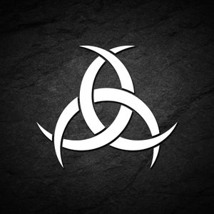 TRISKELE HORNS OF ODIN DECAL STICKER asatru pagan heathen thor tyr viking celtic TRISKELE HORNS OF ODIN DECAL STICKER asatru pagan heathen thor tyr viking celtic