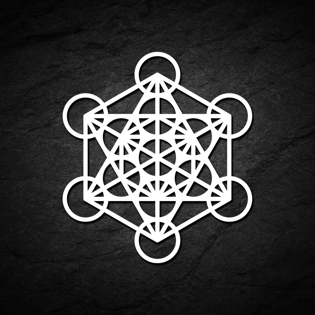 Metatron's Cube Decal Sticker Sacred Geometry Symbol Etsy
