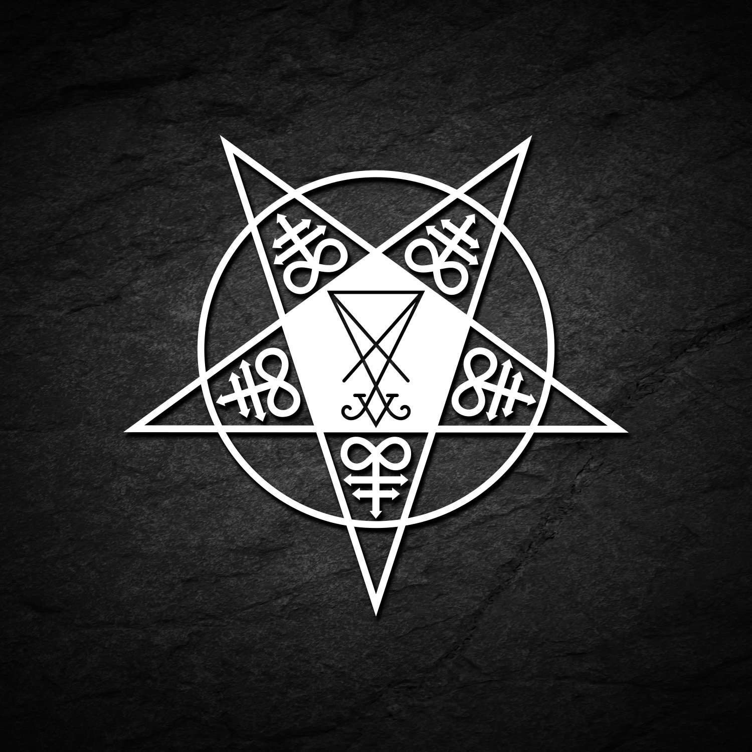 Sigil Of Lucifer Pentagram Decal Sticker Leviathan Cross | Etsy