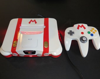 Custom Nintendo 64 N64 Console Fire Mario