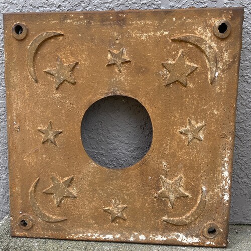 Antique Stove Pipe Hole Cover. campestre.al.gov.br