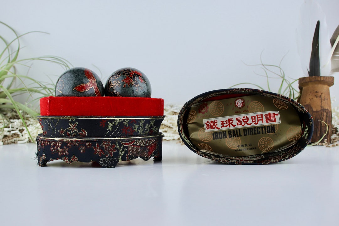 Chinese Iron Balls 1985 the God of Longevity Shou Xing Etsy