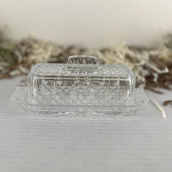 Crystal Butter Dish Etsy