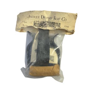 Antique Drapery Rod Co. 3” Soft Black Brackets 3 pack With Hardware BRB21L