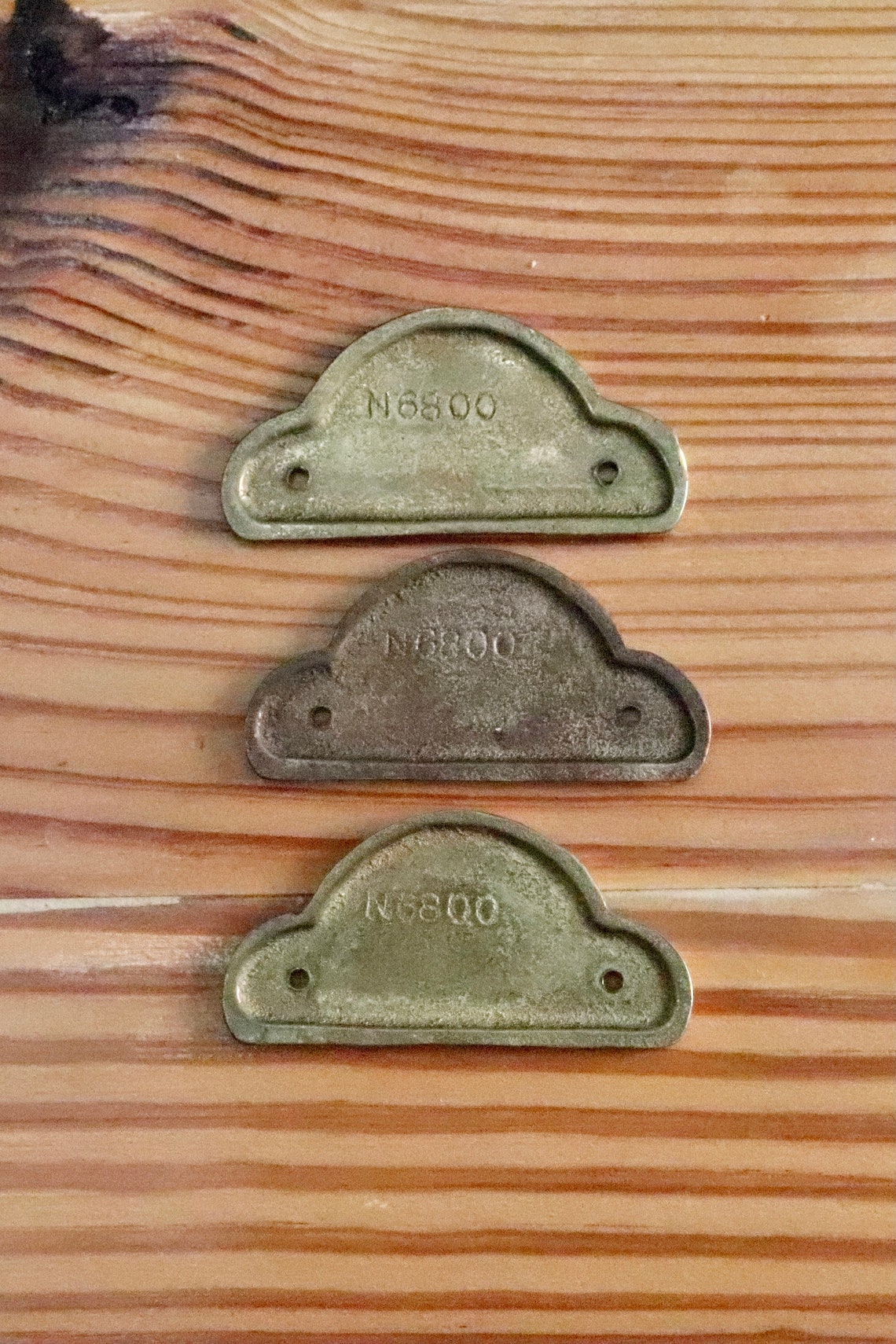 Set of 3 Brass Furniture Trim Pieces. a235bag Etsy