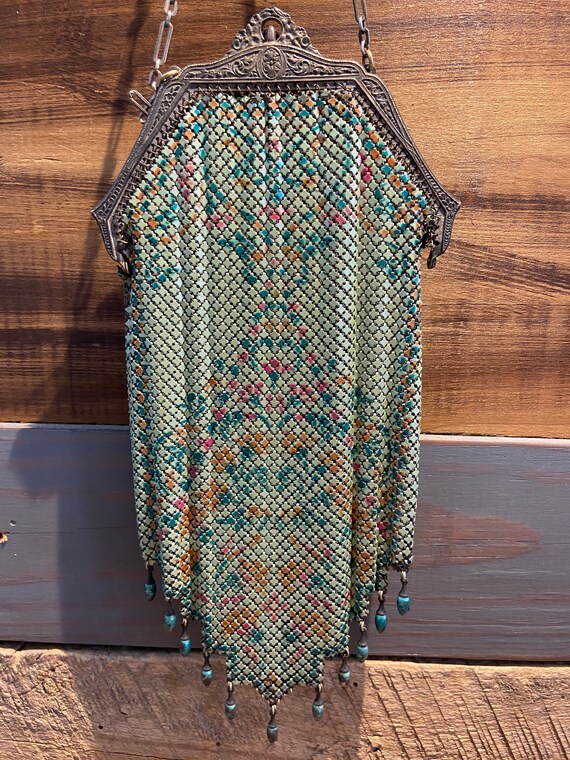 Vintage metal beaded handbag