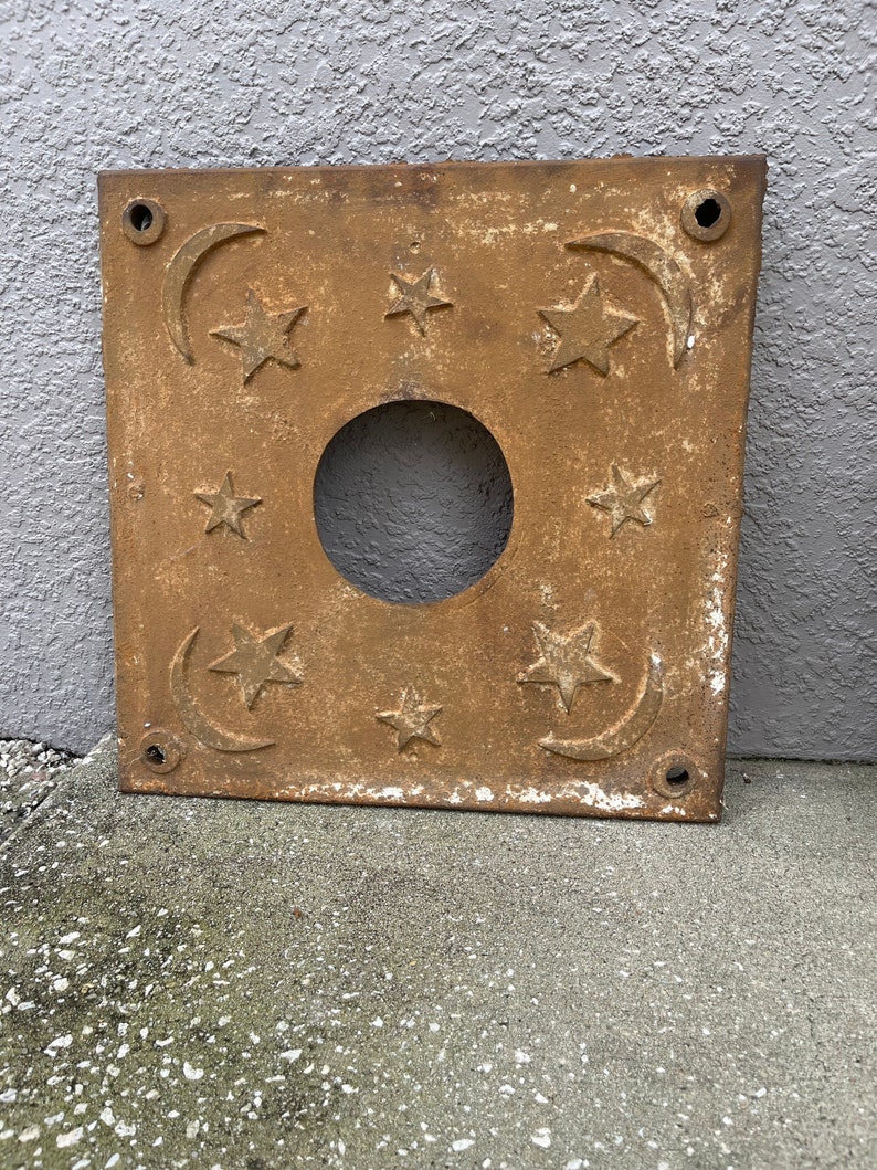 Antique Stove Pipe Hole Cover. campestre.al.gov.br