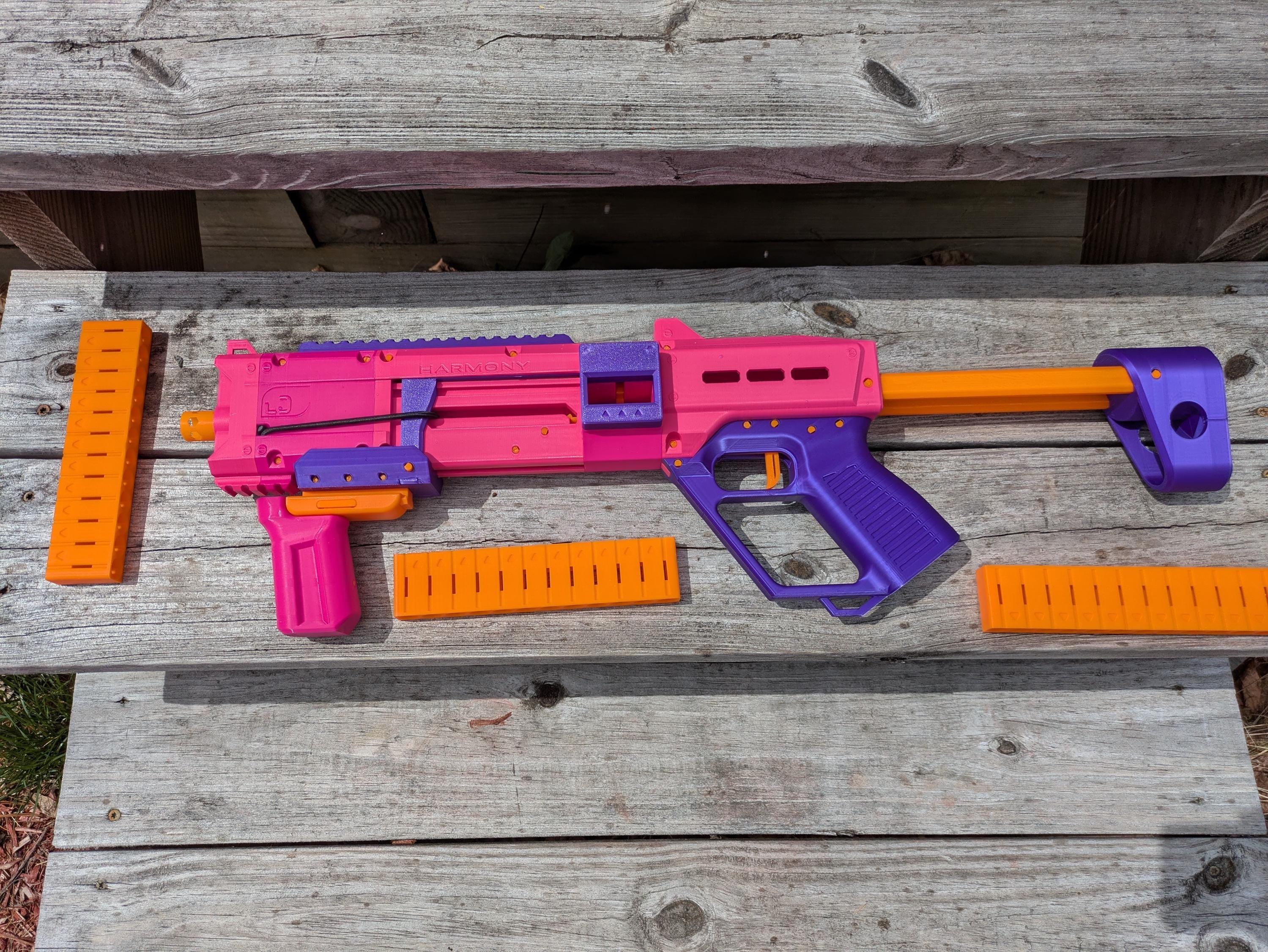 Harmony 3d-printed Pump-action Nerf Blaster - Etsy