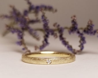 SCHLICHT & BRILLANT - schlichter, minimalistischer Verlobungsring in Gold - Brillantring