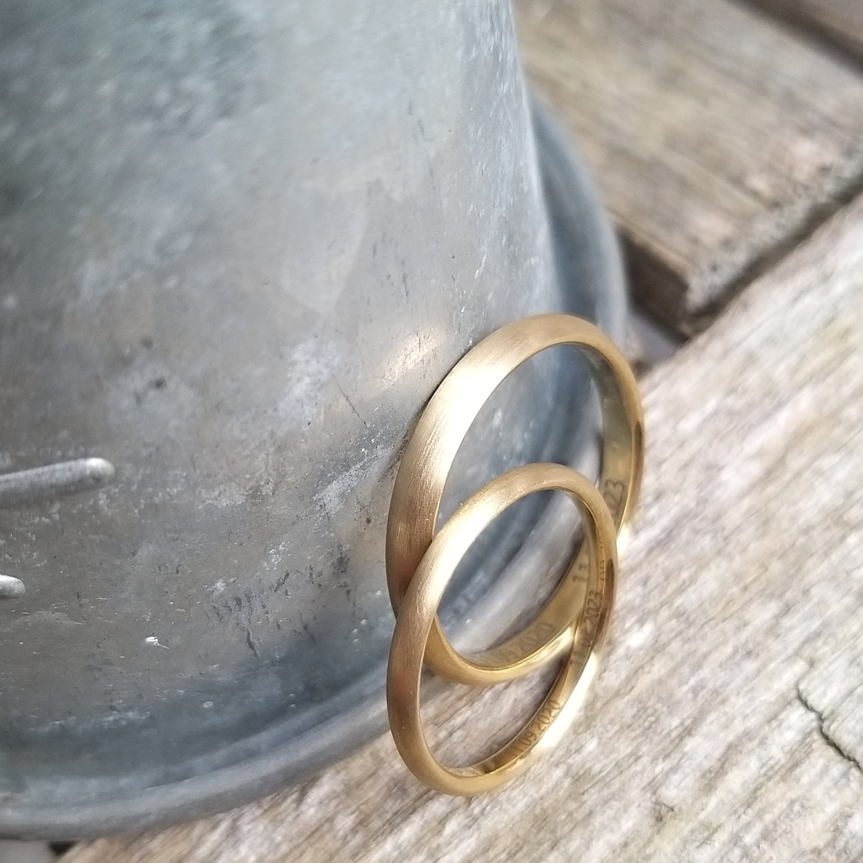 G8 ZART & ZART- Eheringe Set Gold - schlicht, sehr schmal G8 ZART & ZART- Eheringe Set Gold - schlicht, sehr schmal