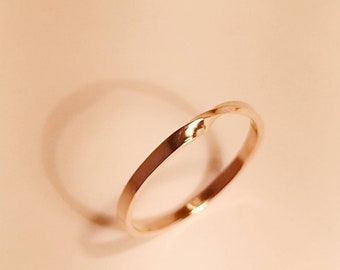 delicate ring MÖBIUSBAND in rose gold - infinite and eternal - great engagement ring