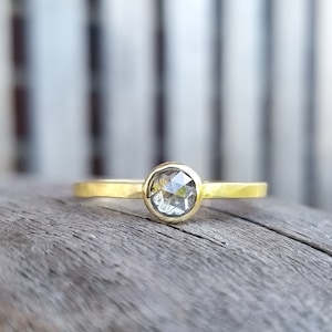 43 SALT & PEPPER Diamond Engagement Ring Gold – individual, unusual, special – proposal ring, diamond ring handmade in Hamburg