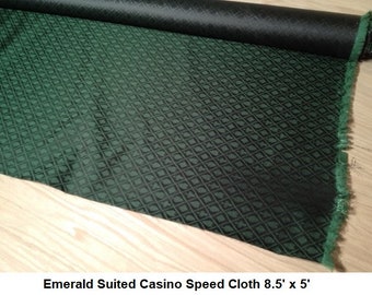 Emerald Suited Casino Speed Cloth 8.5' x 5' - Waterproof - Build Your Own Poker Tables