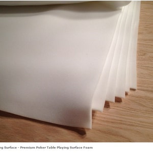 1/4&quot; Premium Poker Table Playing Surface Foam - 9&#39; x 4.5&#39; Playing Surface Foam - Build Your Own Poker Tables