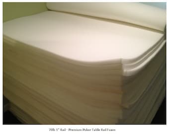 1" 70lb Poker Table Rail Foam - 9' x 4.5' - Build Your Own Poker Tables