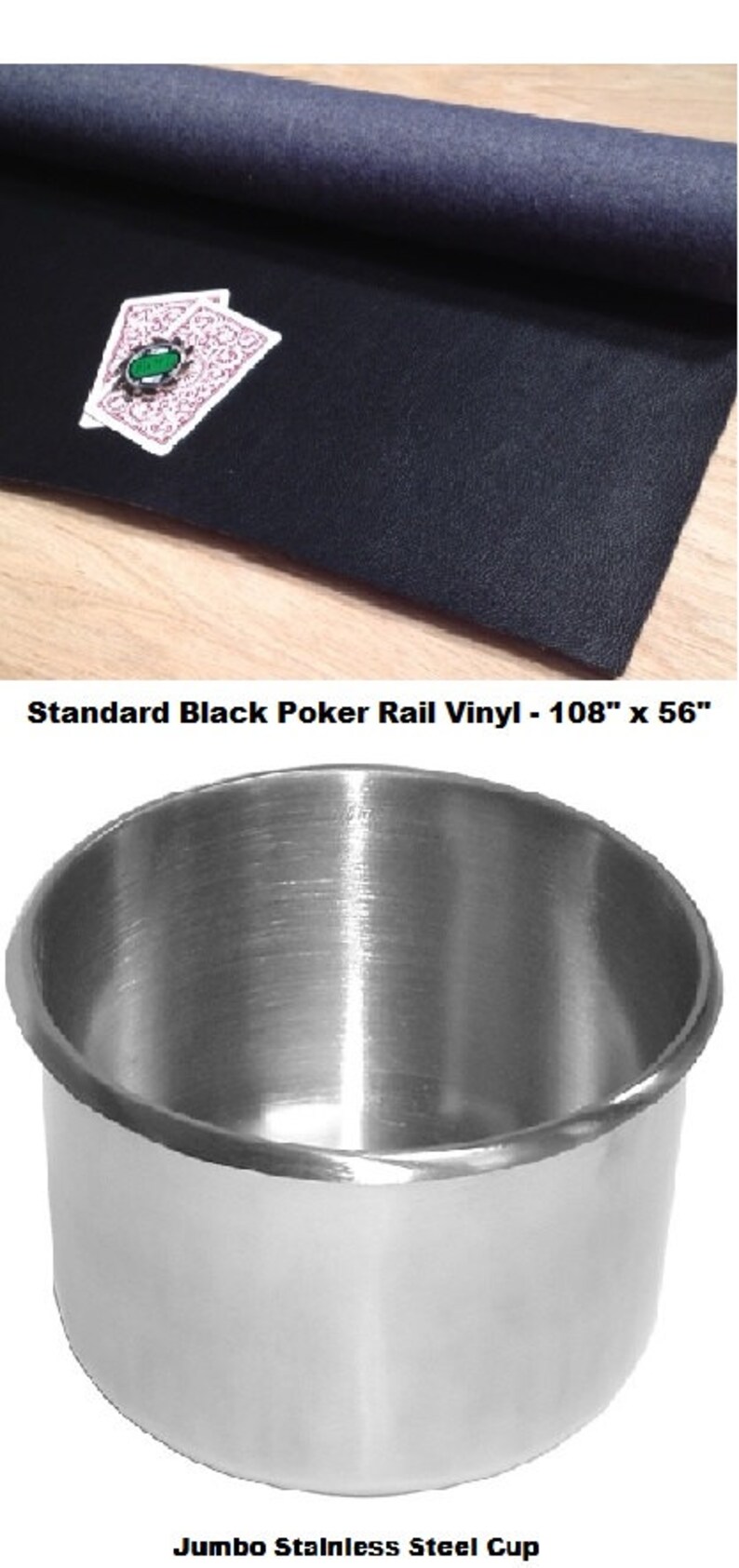 DIY 8' Standard Racetrack Custom Poker Table Building Kit 13 Color