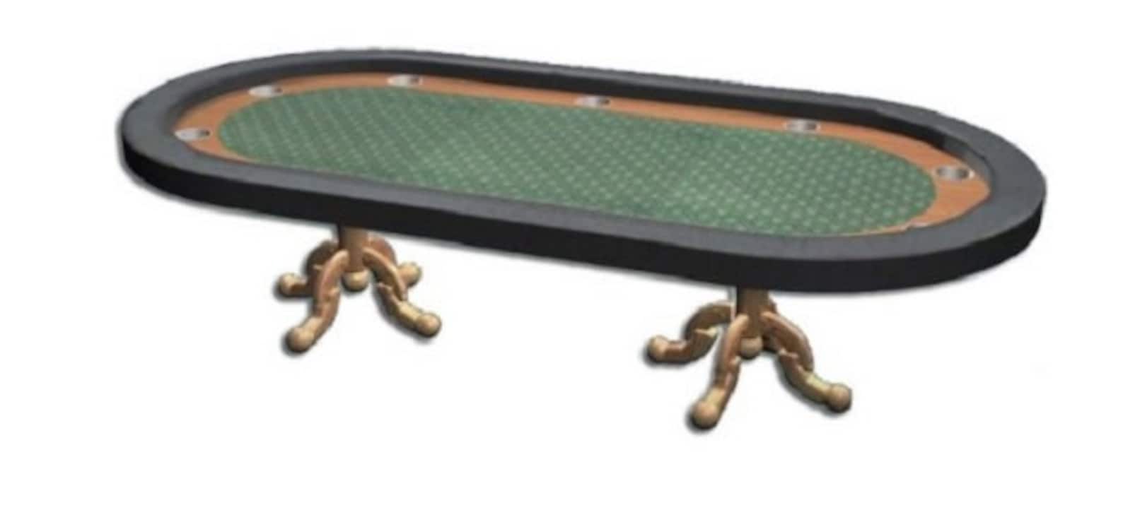 DIY 8' Standard Racetrack Custom Poker Table Building Kit 13 Color