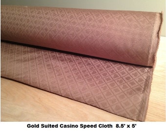 Gold Suited Casino Speed Cloth 8.5' x 5' - Waterproof - Build Your Own Poker Tables