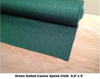 Green Suited Casino Speed Cloth 8.5' x 5' - Waterproof - Build Your Own Poker Tables