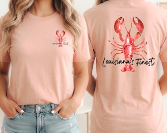 Louisiana’s Finest Crawfish Shirt, Family Matching Crawfish Boil Shirts, Southern Crawfish Tees, Louisiana Gift Idea