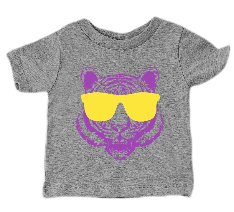 LSU Tiger Shirt for Kids Purple and Gold Toddler Shirt Baby Etsy