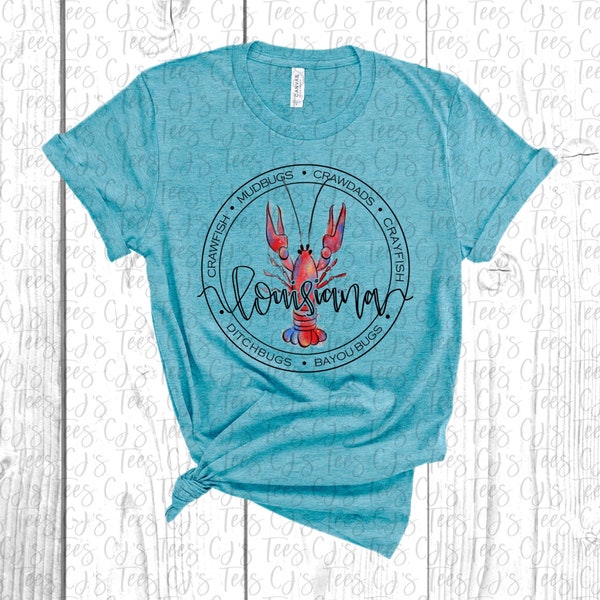 Louisiana Crawfish T-Shirt, Louisiana Tee, Crawfish Tee, Crawfish Tank