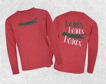 Heaux Heaux Heaux Shirt, Adult Christmas Tee, Southern Ho Ho Ho T-Shirt, Southern Christmas Shirt
