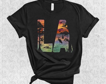 Bayou LA T-Shirt, Louisiana Cajun Swamp Tee, Southern LA Gift Idea, Louisiana Gift Idea