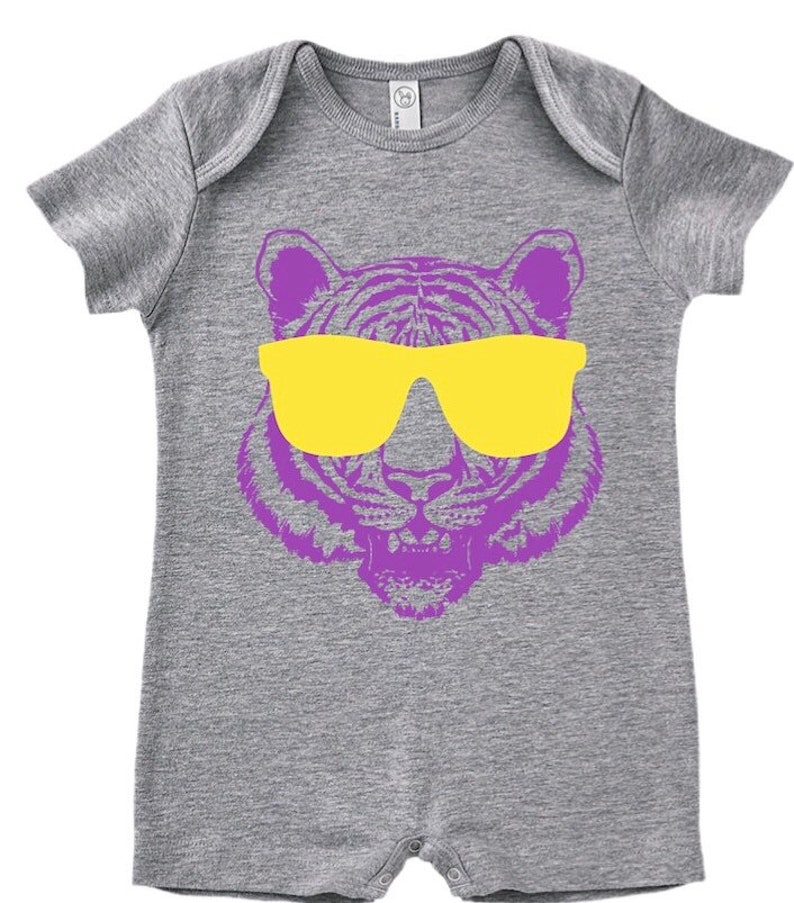 LSU Tiger Shirt for Kids Purple and Gold Toddler Shirt Baby Etsy