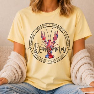 Louisiana Crawfish T-Shirt, Louisiana Tee, Crawfish Tee, Crawfish Tank French Vanilla