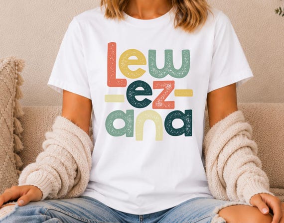 Lew-Ez-Ana Retro Shirt, Colorful Louisiana Tee, Southern Graphic Tee, Vintage Louisiana Shirt, Cajun State Pride Shirt, Louisiana Gift