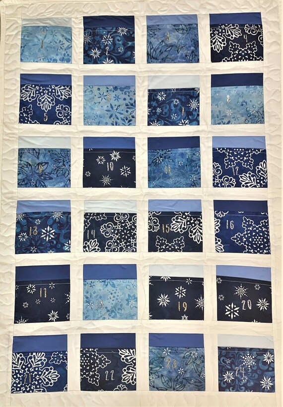 Quilted Advent Calendar Pattern and Instructions Etsy Quilted Advent Calendar Pattern and Instructions Etsy