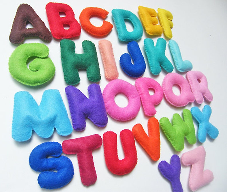Gefüllte Filz Alphabet Buchstaben Etsy Gefüllte Filz Alphabet Buchstaben Etsy