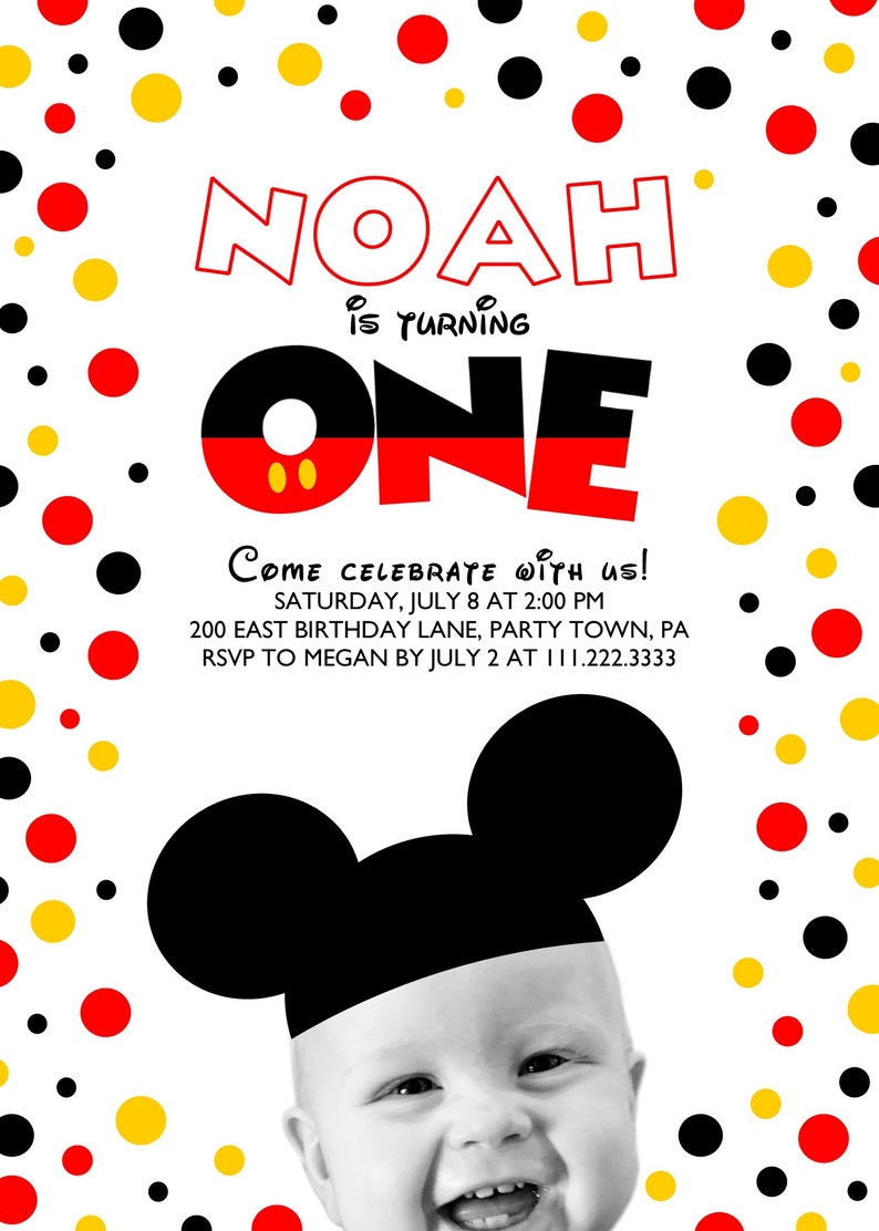 Download Invitations Paper Party Supplies Mickey Mouse Invitation Unique Invite Mickey Mouse Clubhouse Boys 1st Birthday Mickey Invitation Printable Mickey Mouse Invite