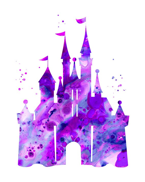 Purple Castle Printable Art Digital Download Disney Castle Etsy purple castle printable art digital download disney castle princess castle print castle watercolor print purple castle silhouette