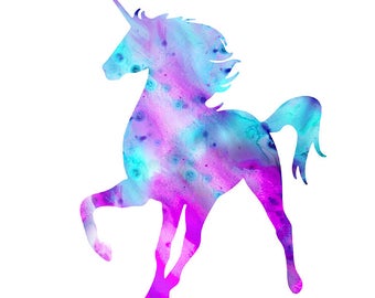 Unicornio imprimible arte, unicornio Digital Descargar, unicornio impresión, descarga instantánea de unicornio, arte de vivero de unicornio, rosa aqua unicornio impresión