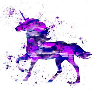 Unicorn printable art, unicorn Digital Download, unicorn print, unicorn instant download, unicorn nursery art, purple unicorn print