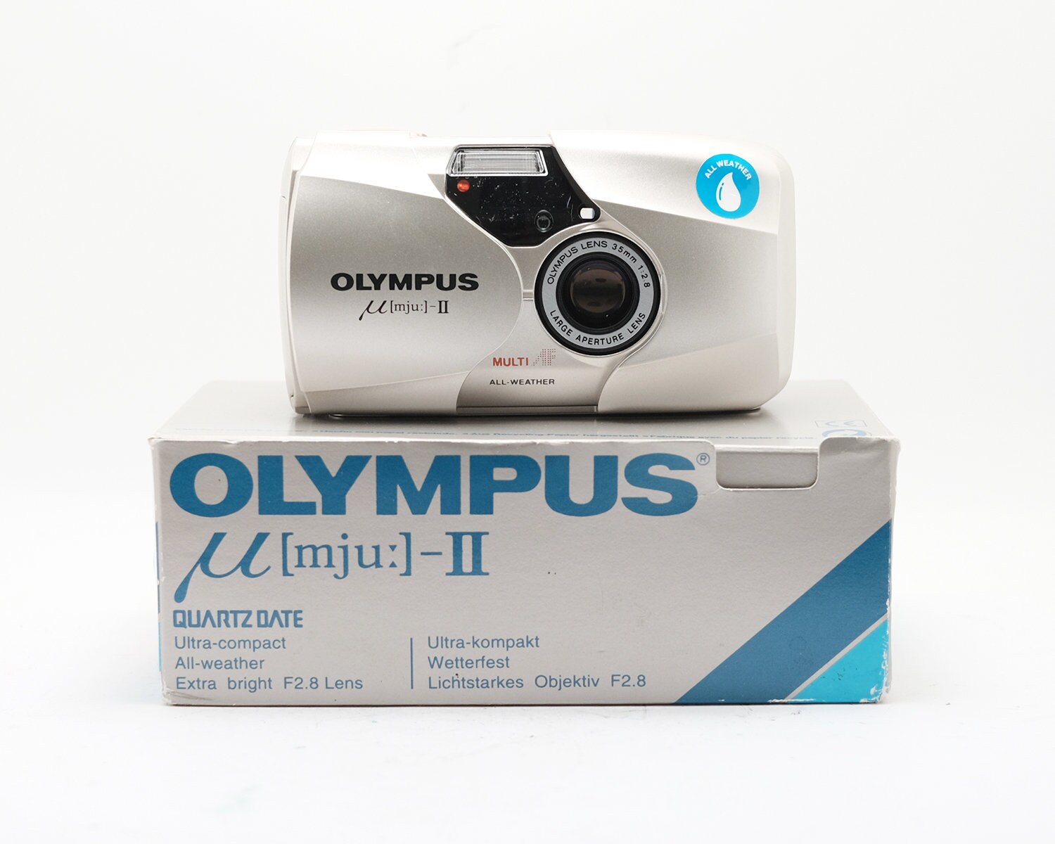 Brand New Olympus Stylus Epic 35mm F/2.8 MJU II Vintage Film 35mm 