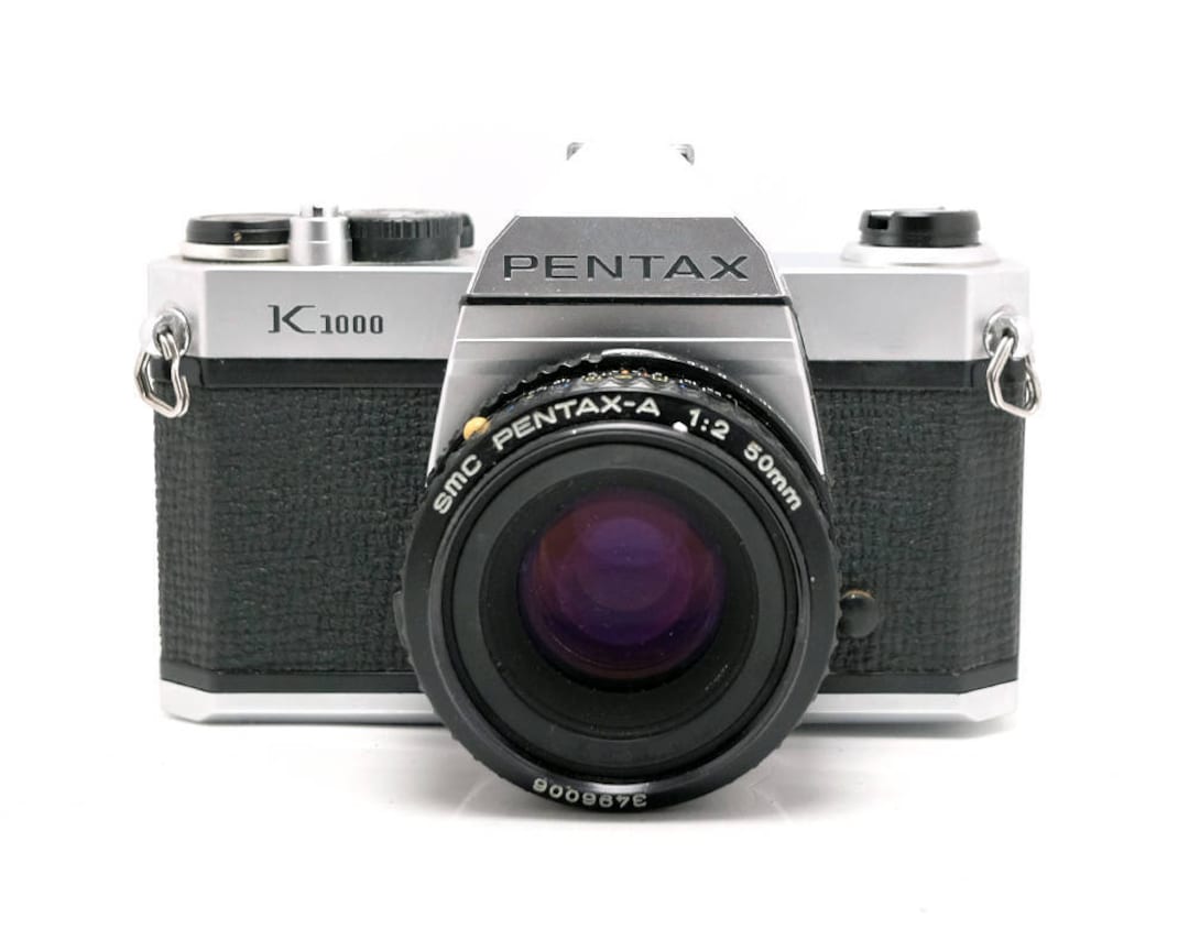 Pentax K1000 35mm Camera SMC M 50mm F/2 Lens Vintage SLR Kmount Camera