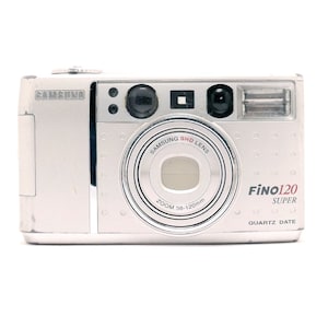 Samsung Fino 120 - cámara con objetivo zoom - Película vintage - Cámara de disparo puntual de 35 mm