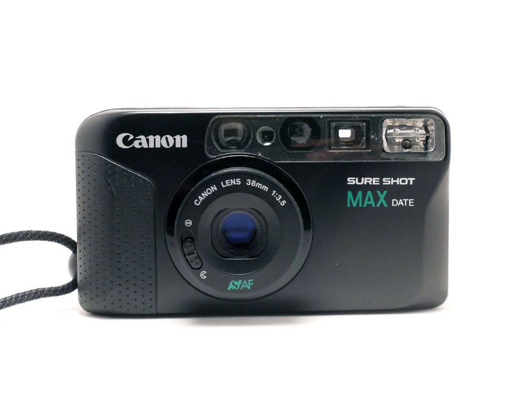 Canon sure shot max date 38mm f 3 5 vintage film 35mm point shoot