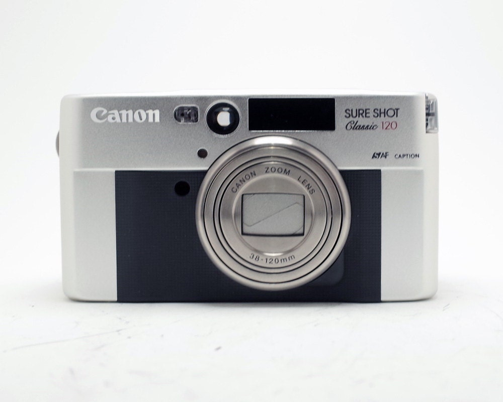 Canon Sure Shot Classic 120 Vintage Film 35mm point shoot camera