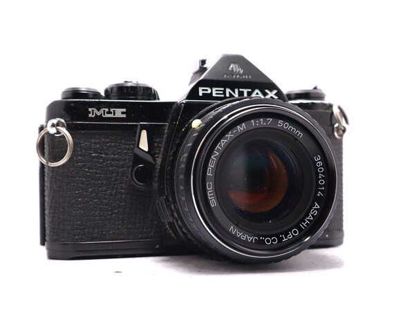 Pentax ME Schwarz 35mm K Kamera 50mm f/1,7 Objektiv Vintage 