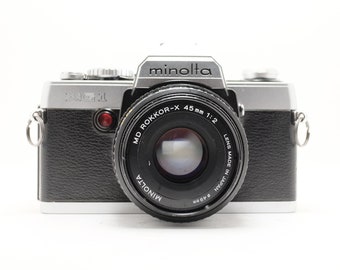 Minolta XG 1 35mm camera - 45mm lens - XG1  Vintage SLR Camera
